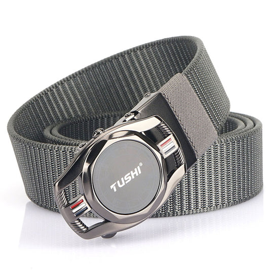 Automatic Buckle Nylon Canvas Belt