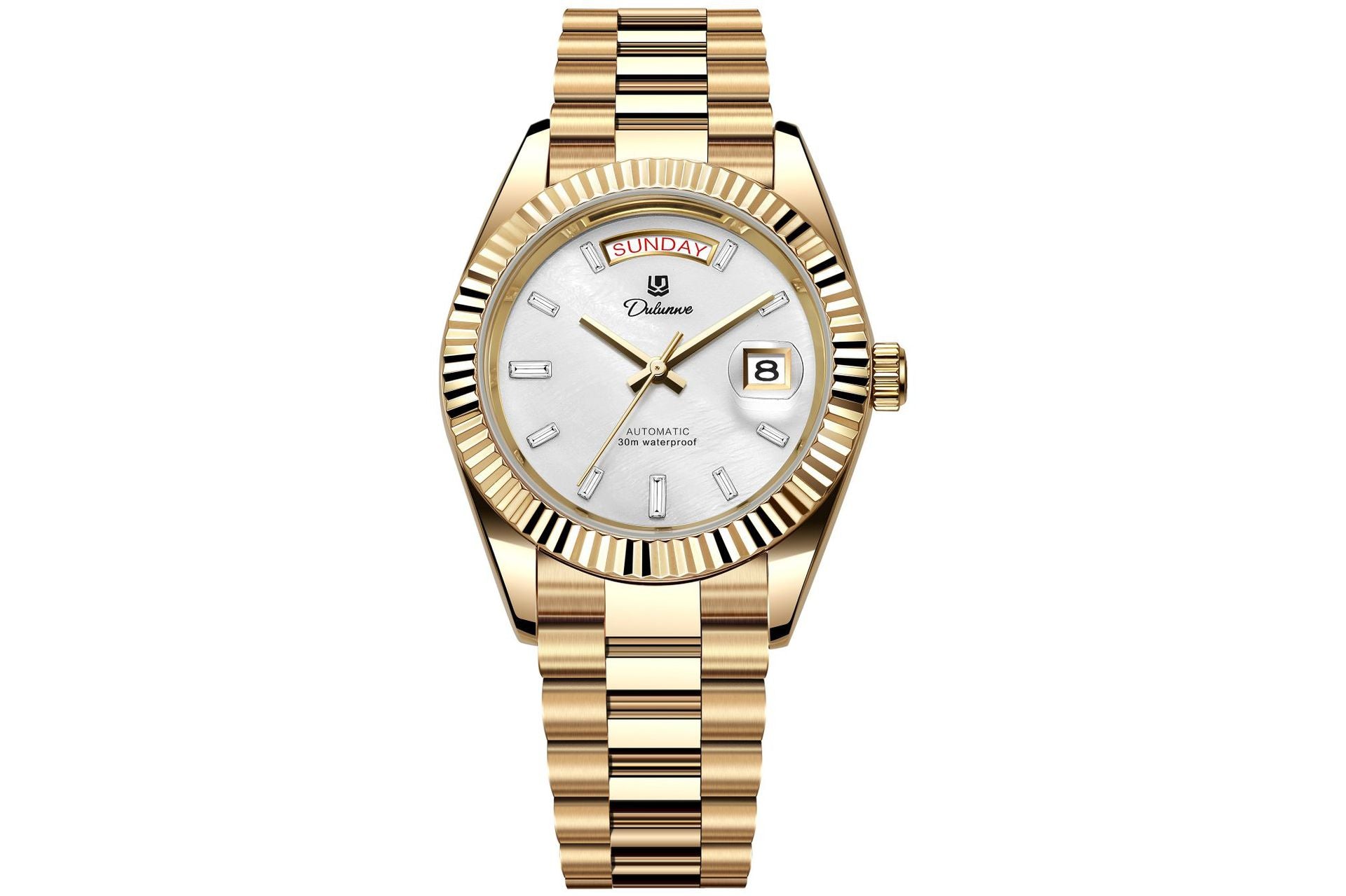 Automatic Calendar Mens Watch Stainless Steel