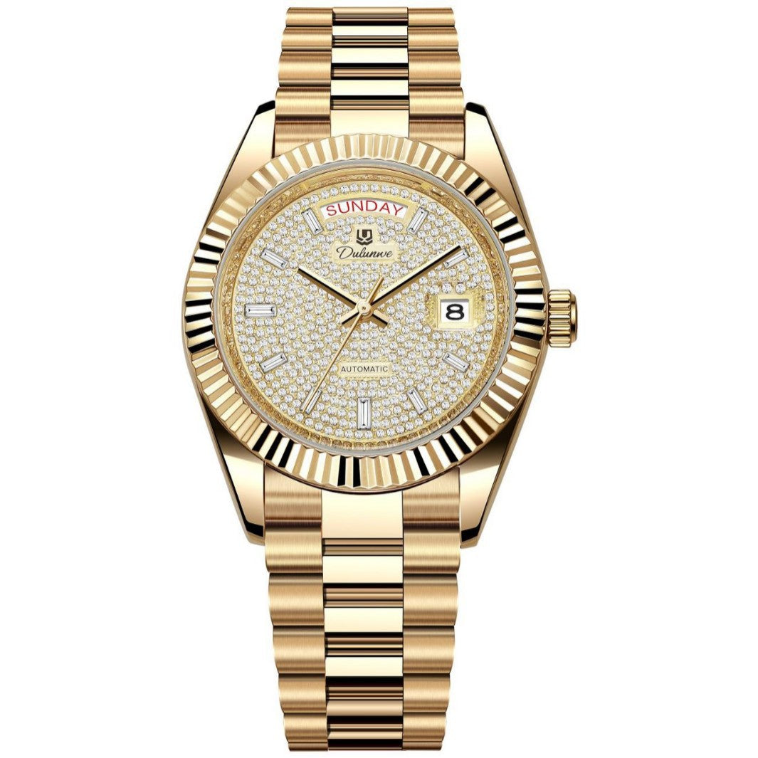 Automatic Calendar Mens Watch Stainless Steel