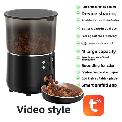 Automatic cat feeder