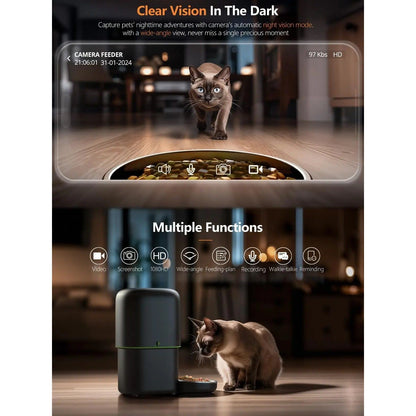 Automatic cat feeder