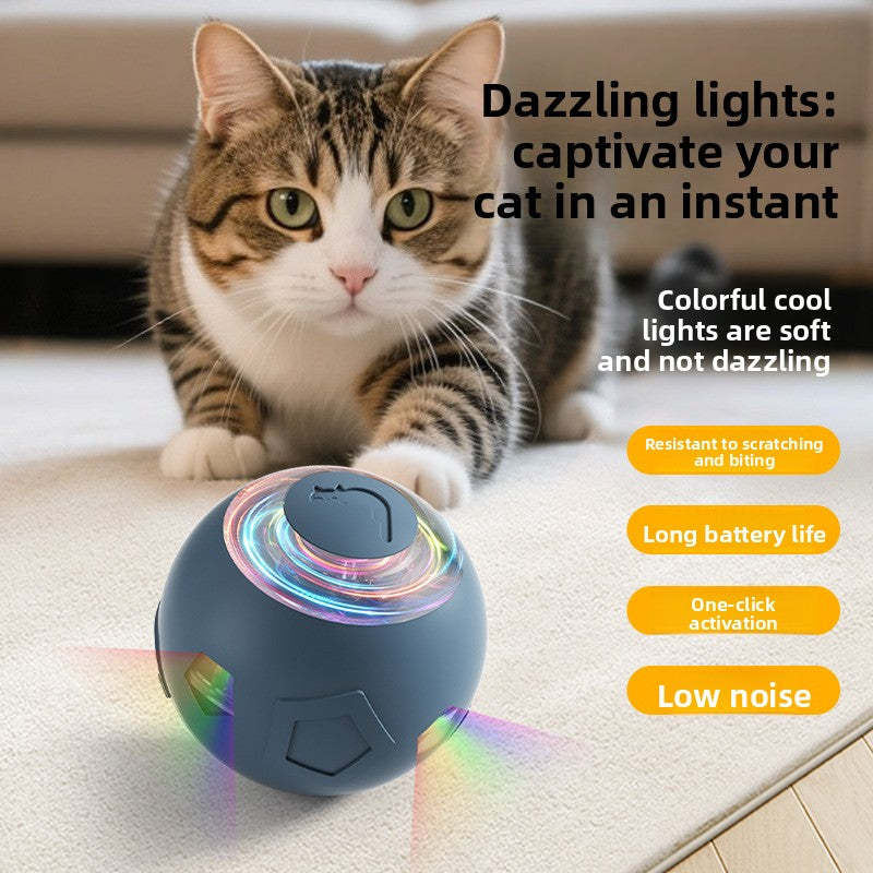Automatic cat teasing ball