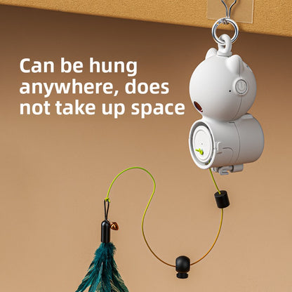 Automatic Cat Teasing Hanging Retractable Cat Toy