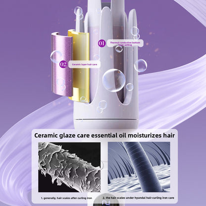 Automatic Ceramic Curling Wand with Adjustable Temperature