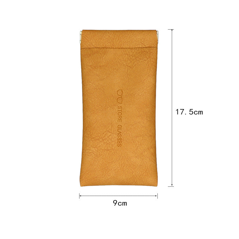 Automatic Closure Glasses Case with Elastic Pocket
