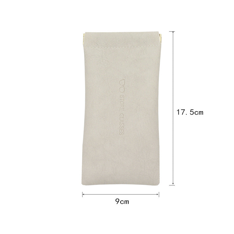 Automatic Closure Glasses Case with Elastic Pocket