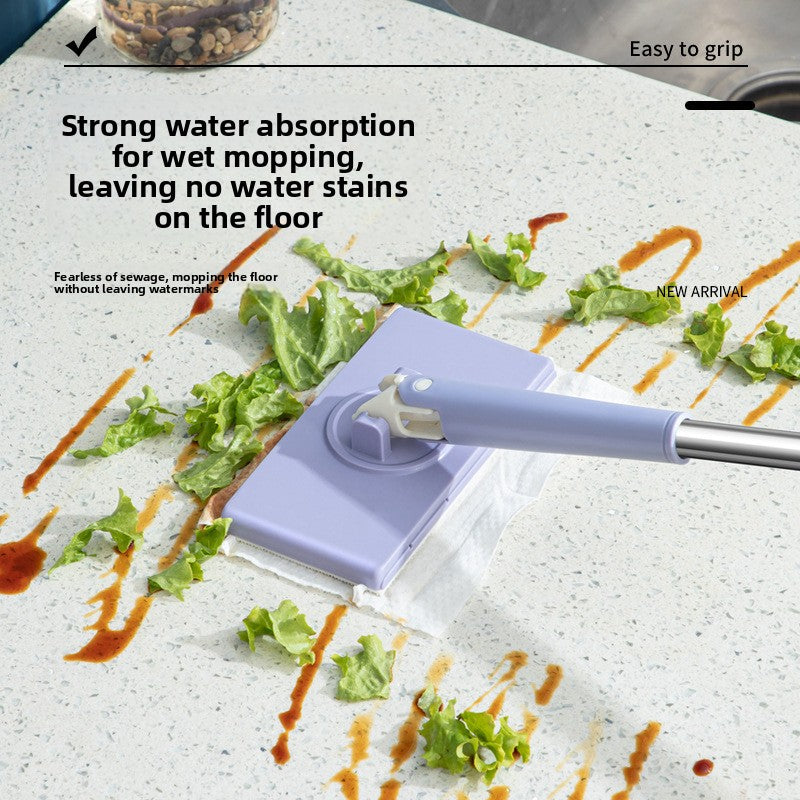Automatic Cloth-Clamping Cleaning Flat Mop