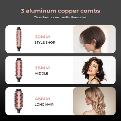 Automatic curling comb for wavy curls