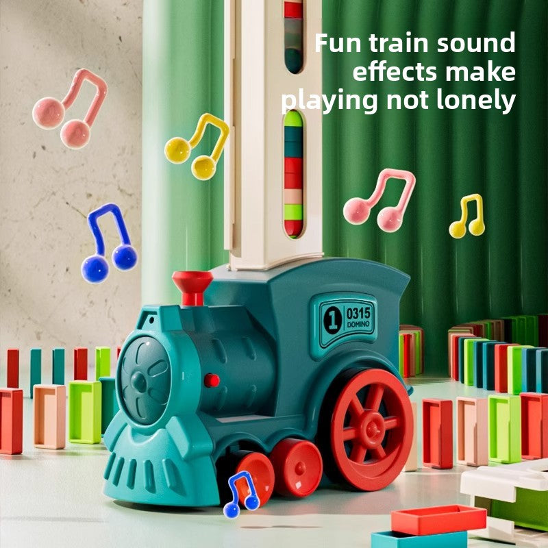 Automatic Domino Placing Train Toy Set