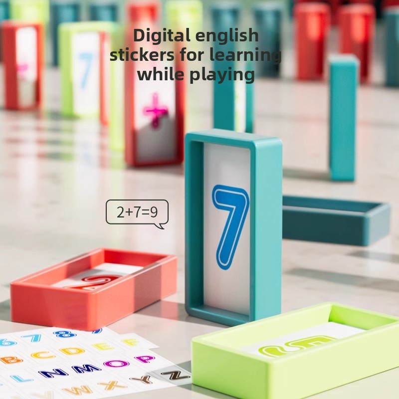 Automatic Domino Placing Train Toy Set