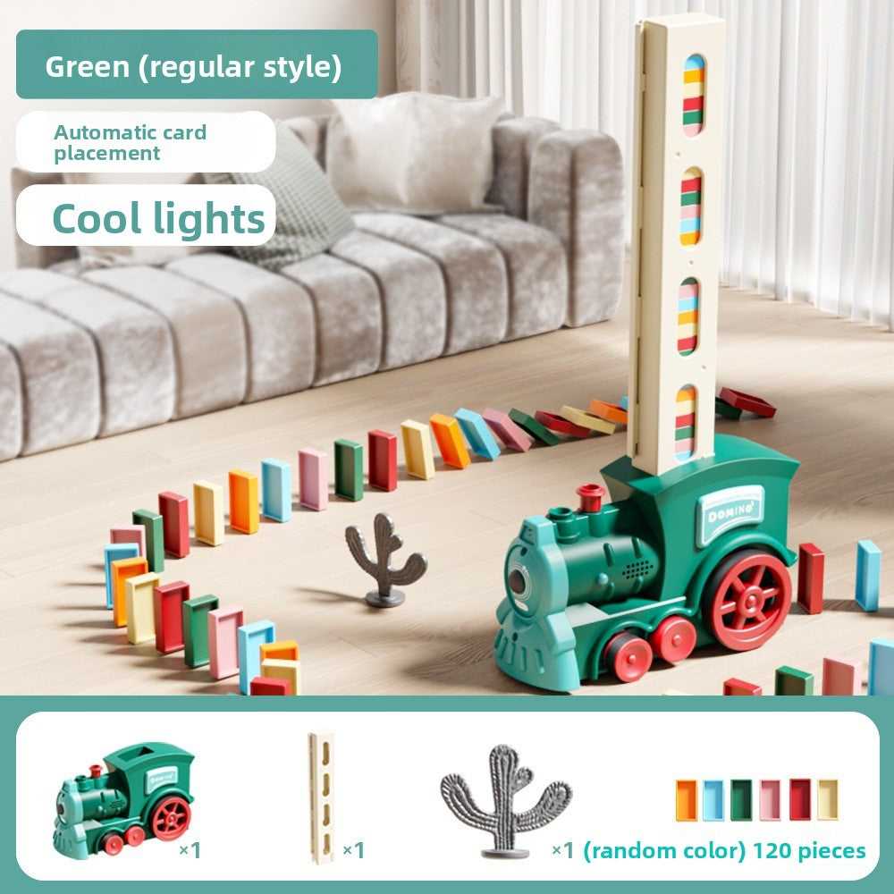 Automatic Domino Placing Train Toy Set