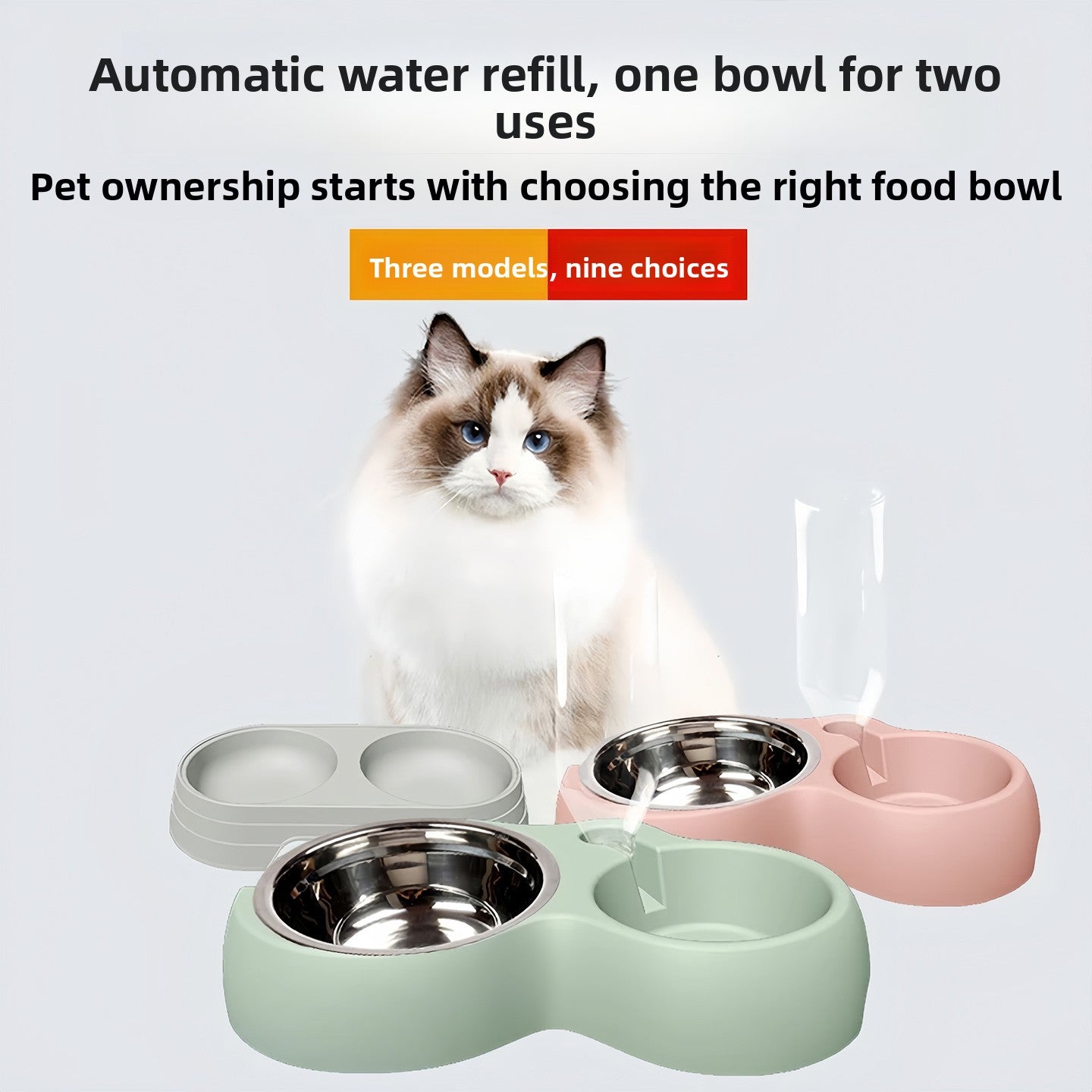 Automatic drinking rice basin