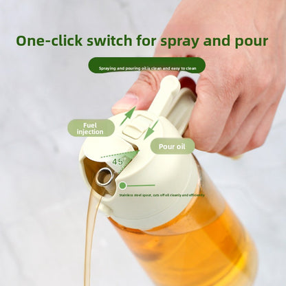 Automatic Dual-Use Glass Oil Spray Bottle