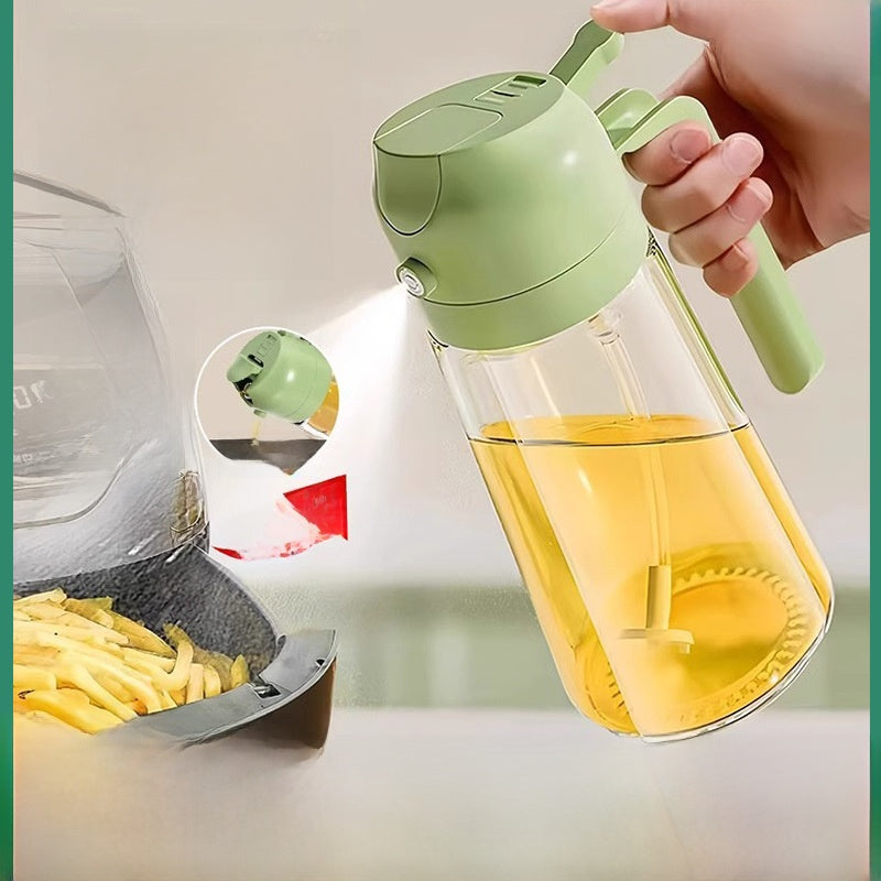 Automatic Dual-Use Glass Oil Spray Bottle