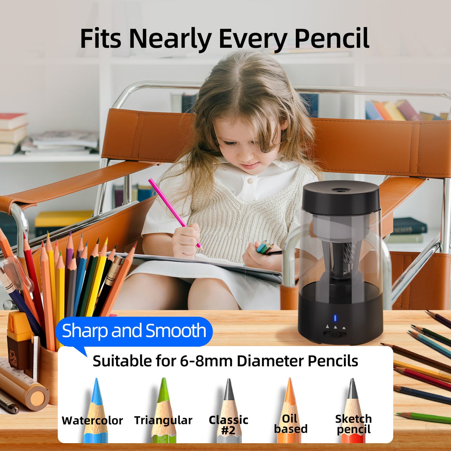 Automatic Electric Pencil Sharpener