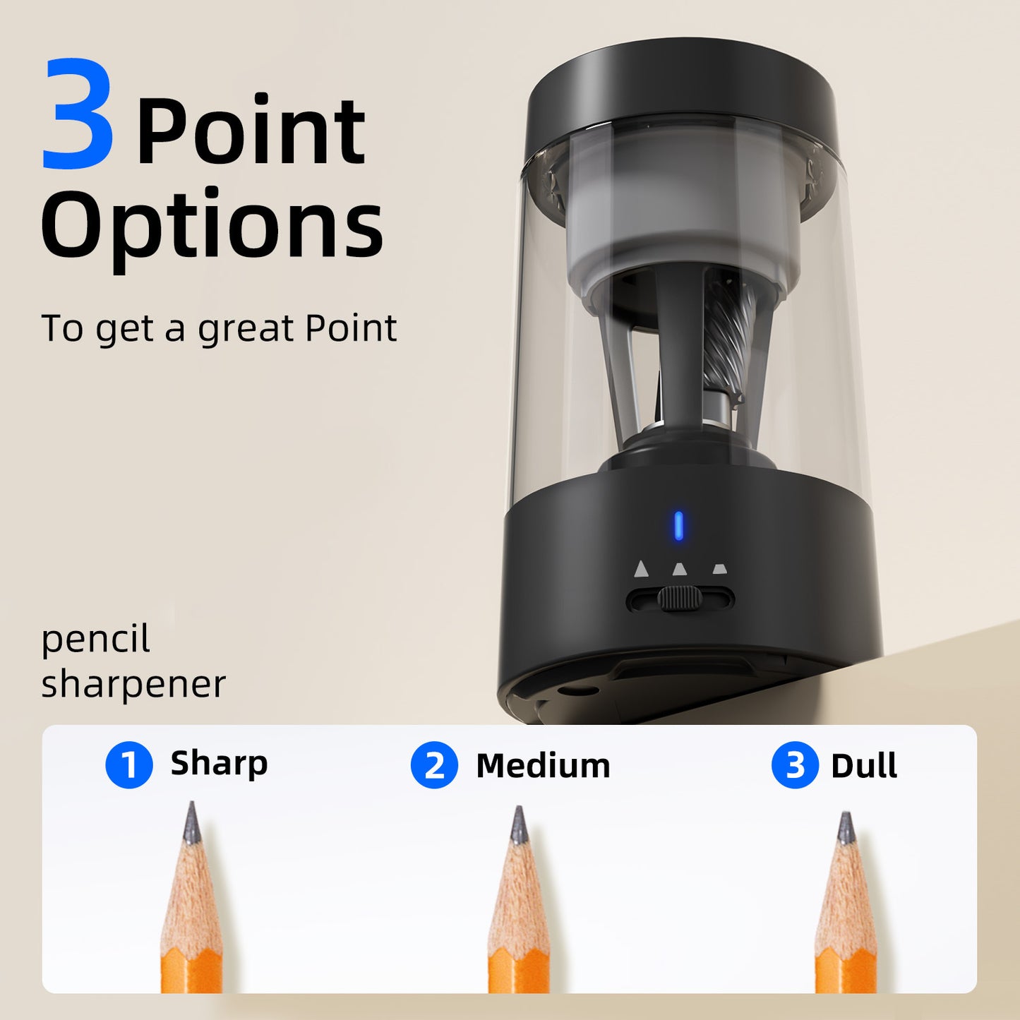 Automatic Electric Pencil Sharpener