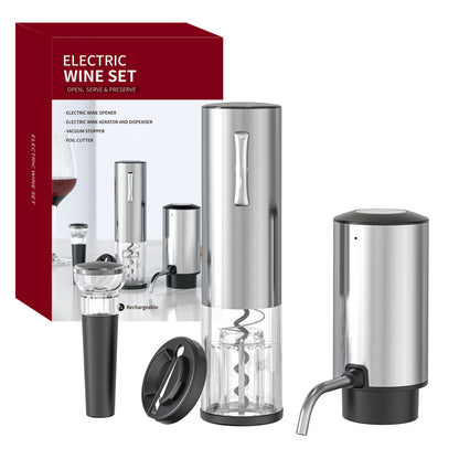 Automatic Electric Wine Opener and Decanter Set