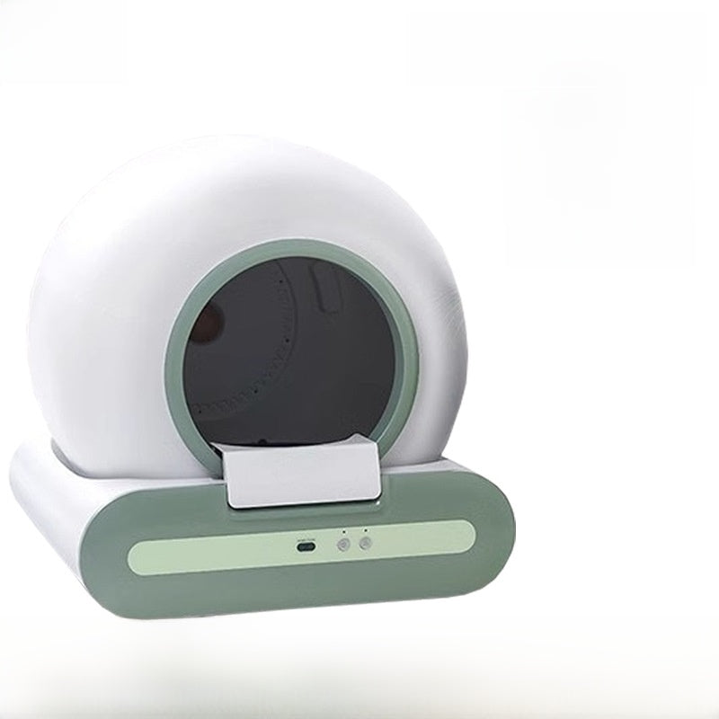 Automatic Enclosed Cat Litter Box with One-Button Cleaning