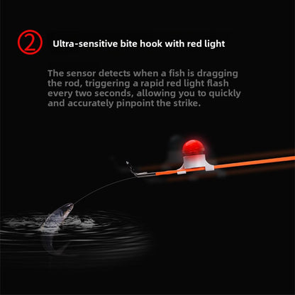 Automatic Fishing Rod Alarm with Light for Night Fishing