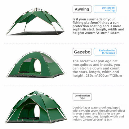Automatic Folding Camping Tent for 3-4 People