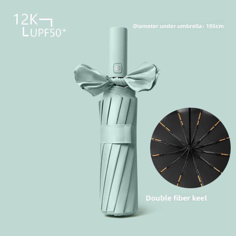 Automatic Folding Umbrella for Sun and Rain Protection