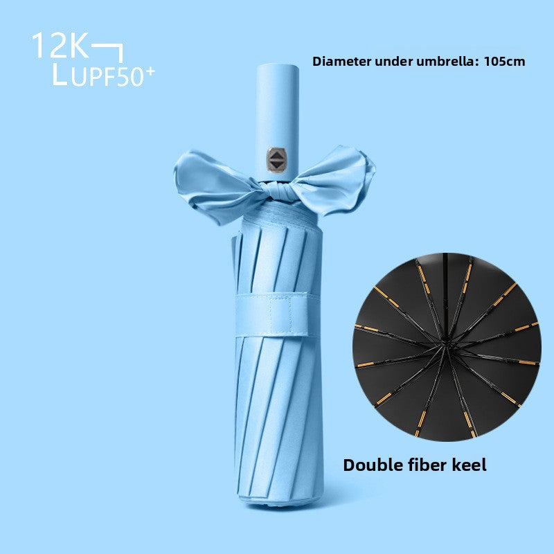 Automatic Folding Umbrella for Sun and Rain Protection