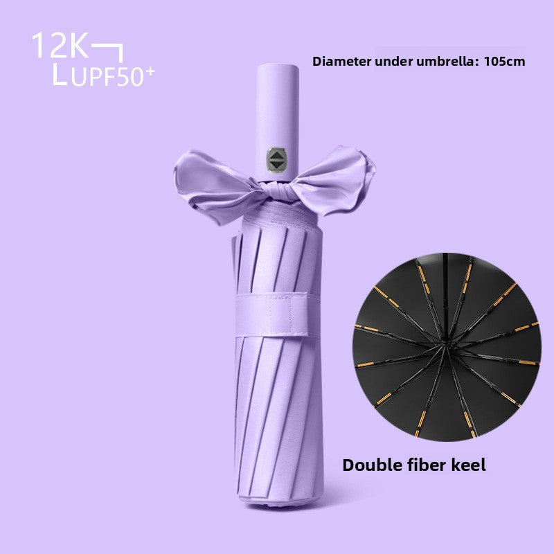 Automatic Folding Umbrella for Sun and Rain Protection