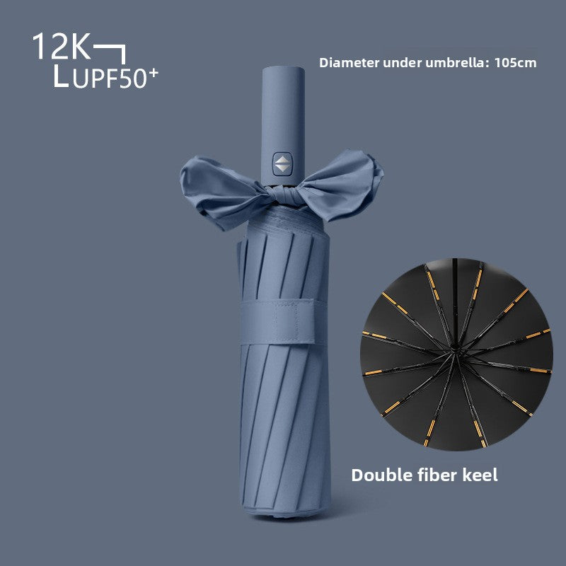 Automatic Folding Umbrella for Sun and Rain Protection