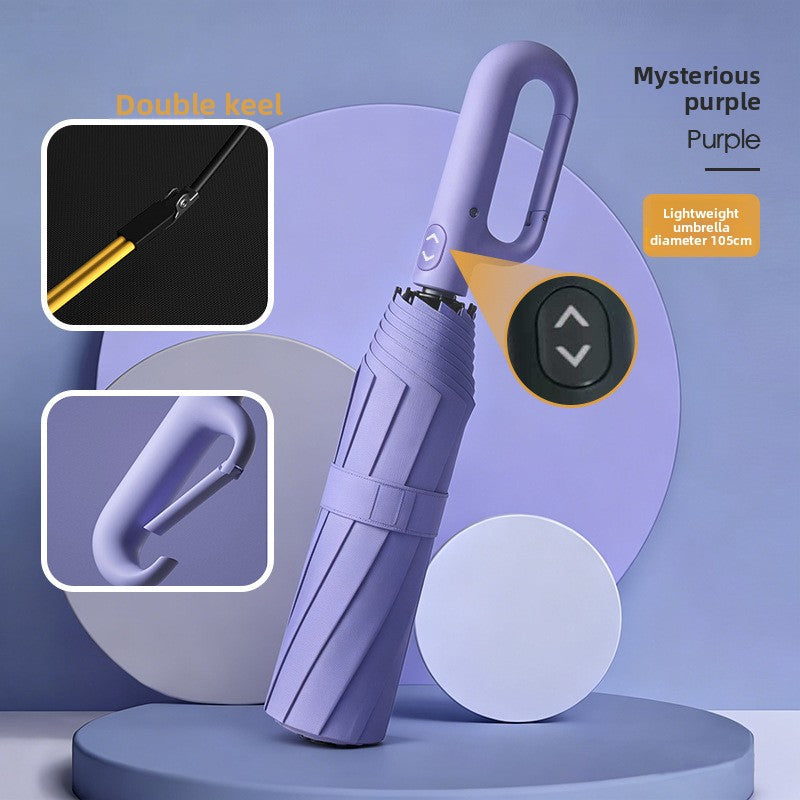 Automatic Folding Umbrella with Sun Protection