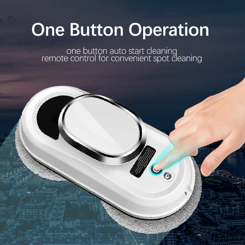 Automatic Glass Cleaning Robot with High Suction