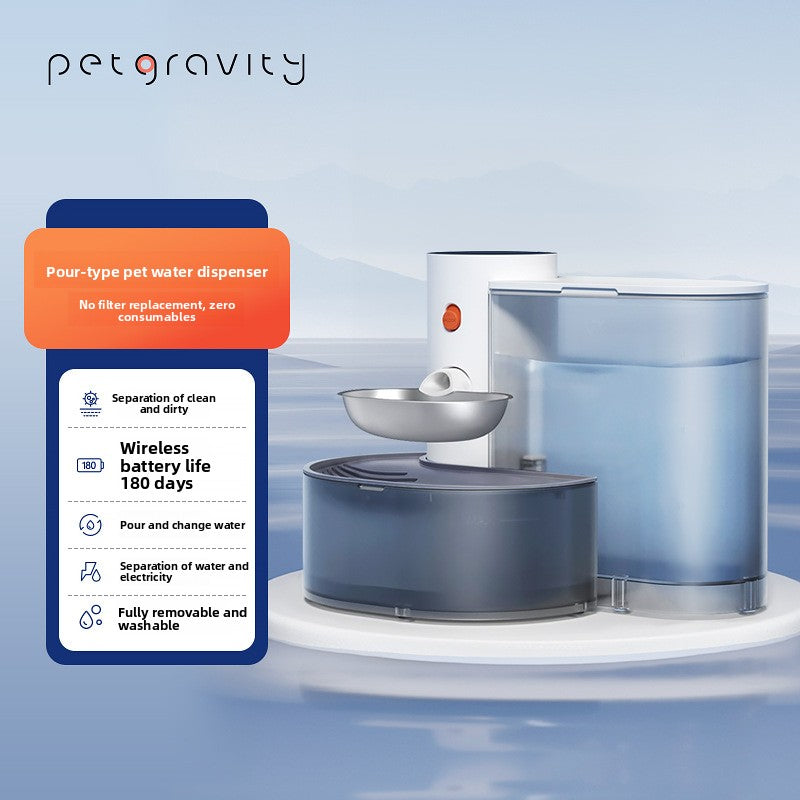 Automatic Gravity Flow Pet Water Dispenser