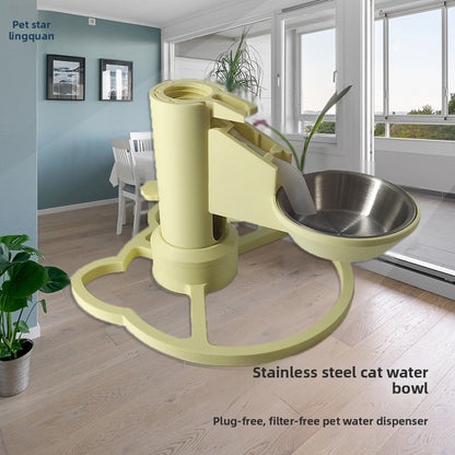 Automatic Gravity Pet Water Dispenser Bowl