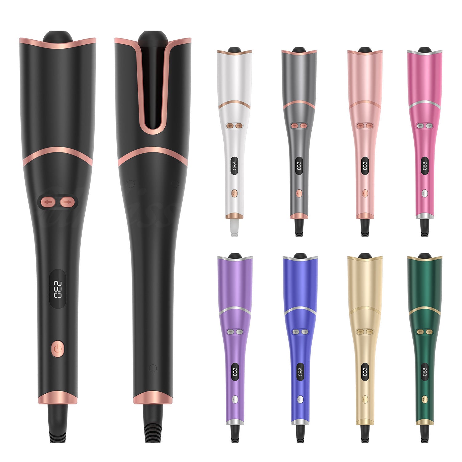 Automatic Hair Curling Iron with Digital Display