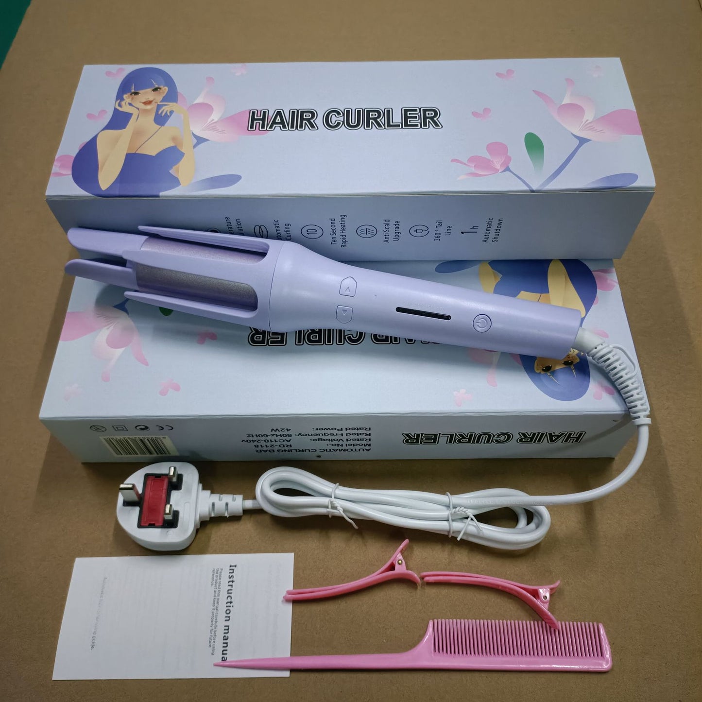 Automatic Hair Curling Iron with Negative Ion Technology