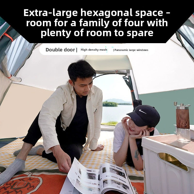 Automatic Hexagonal Camping Tent