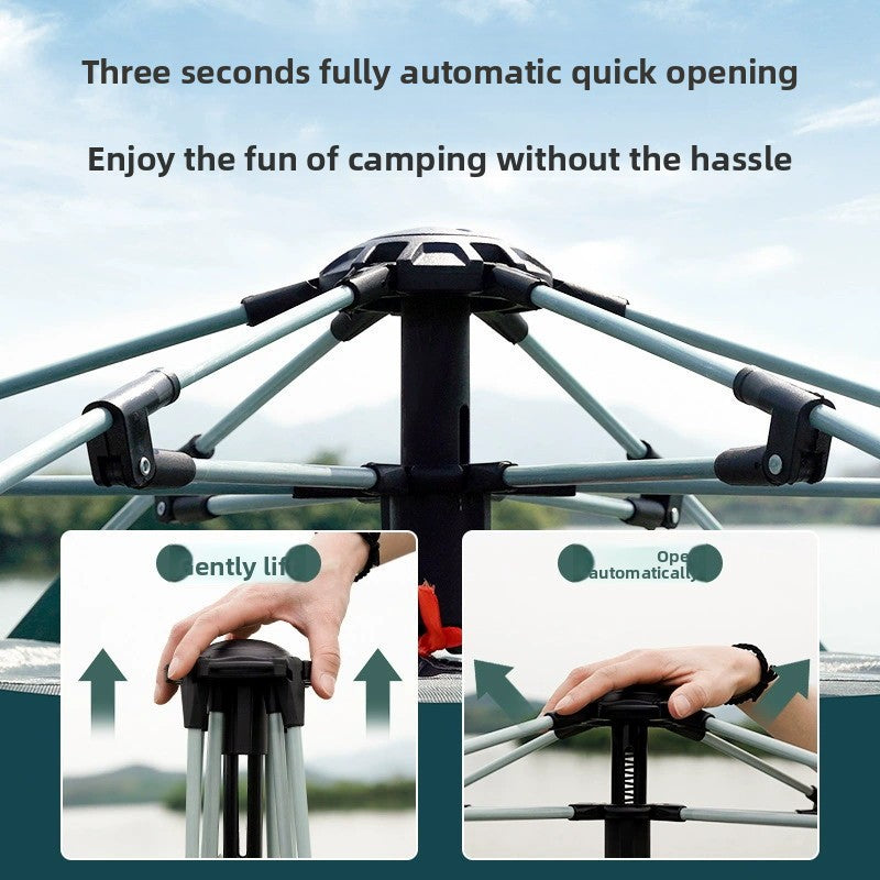Automatic Hexagonal Camping Tent