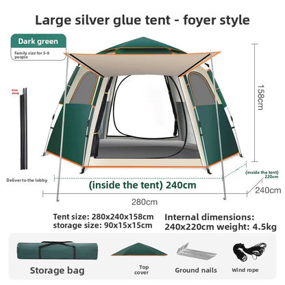Automatic Hexagonal Camping Tent
