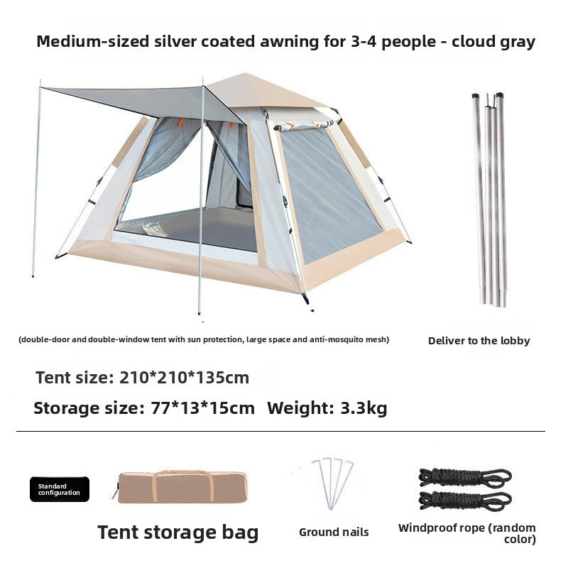 Automatic Hexagonal Camping Tent