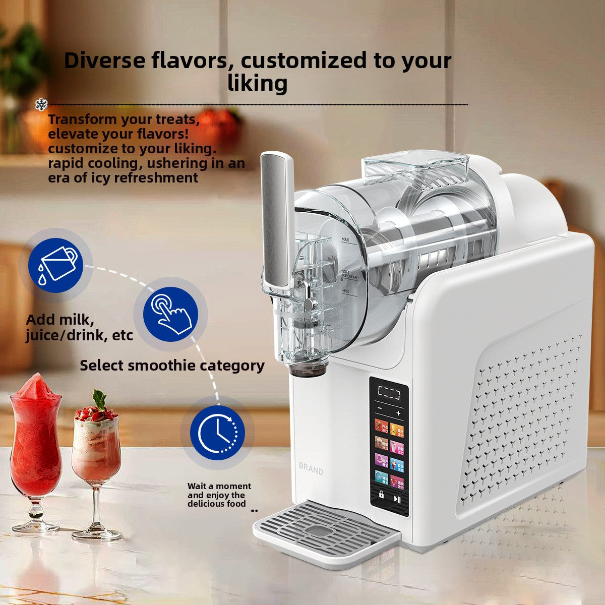 Automatic Ice Cream and Smoothie Maker