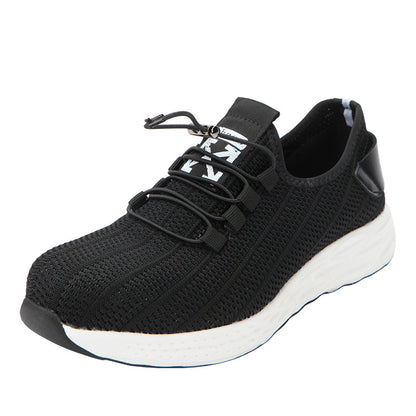 Automatic lacing anti-crush safety shoes