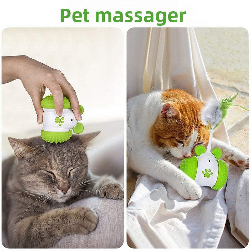 Automatic Laser Cat Toy with Feather