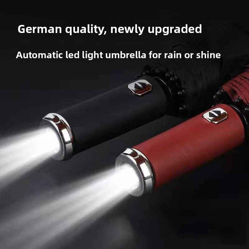 Automatic LED Illumination Windproof Umbrella