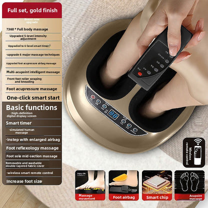 Automatic Leg Foot Massager with Heat Compression
