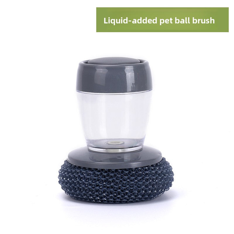 Automatic Liquid Dishwashing Brush with Replaceable Head