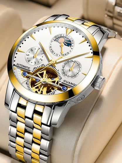 Automatic Mechanical Mens Watch with Luminous Display