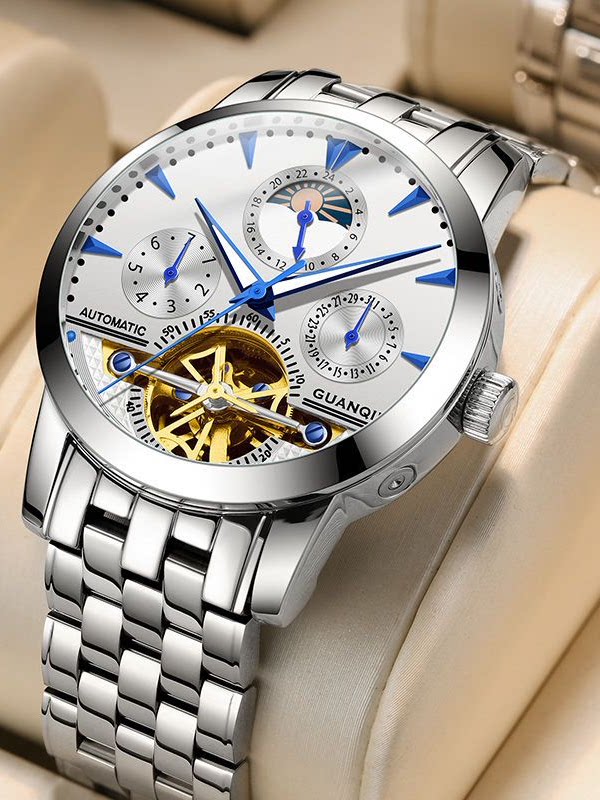 Automatic Mechanical Mens Watch with Luminous Display