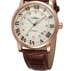 Rose Gold Case Black Dial