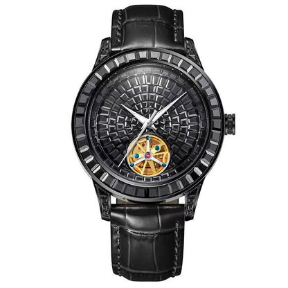 Automatic Mechanical Watch with Diamond Dial