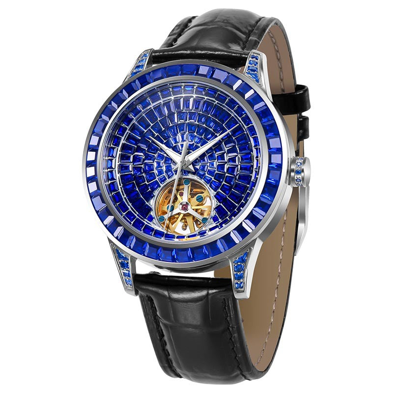 Automatic Mechanical Watch with Diamond Dial