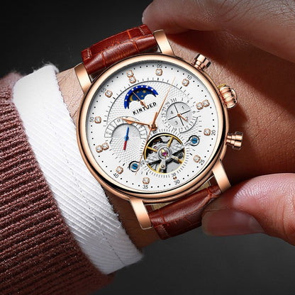 Automatic Mechanical Watch with Moon Phase